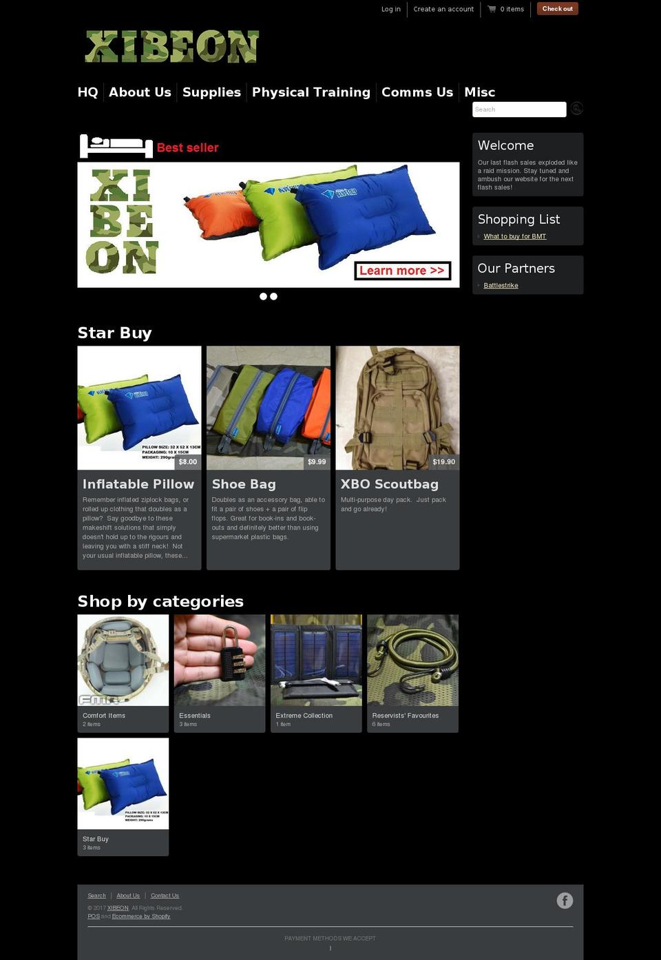 xibeon.com shopify website screenshot