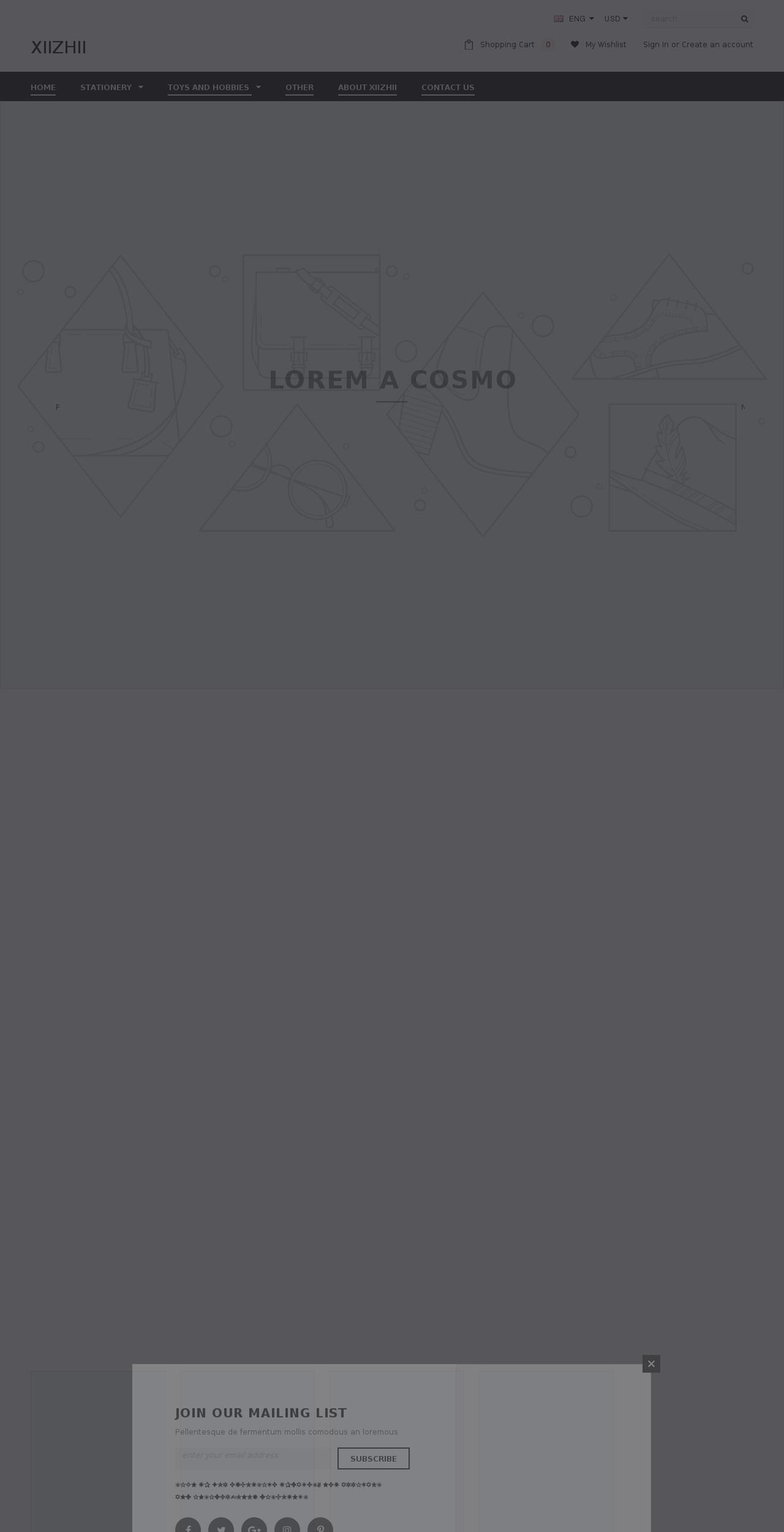 xiizhii.com — Shopify storefront screenshot