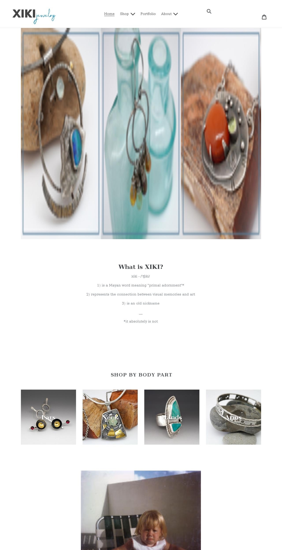 xikijewelry.com shopify website screenshot