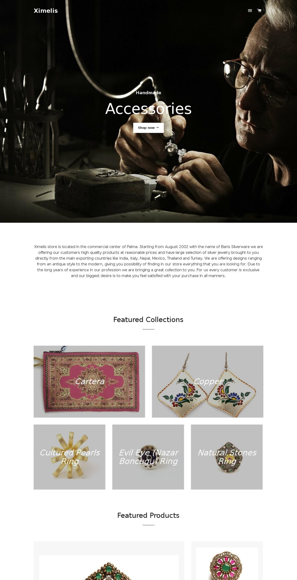 ximelis.com shopify website screenshot