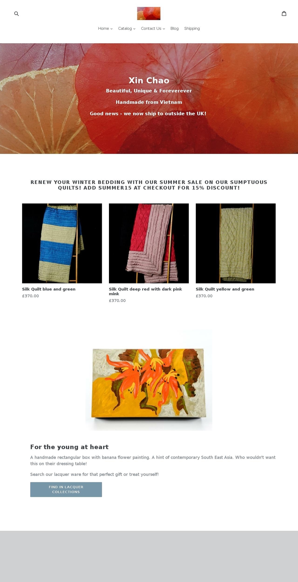 xinchaofromvietnam.com — Shopify storefront screenshot