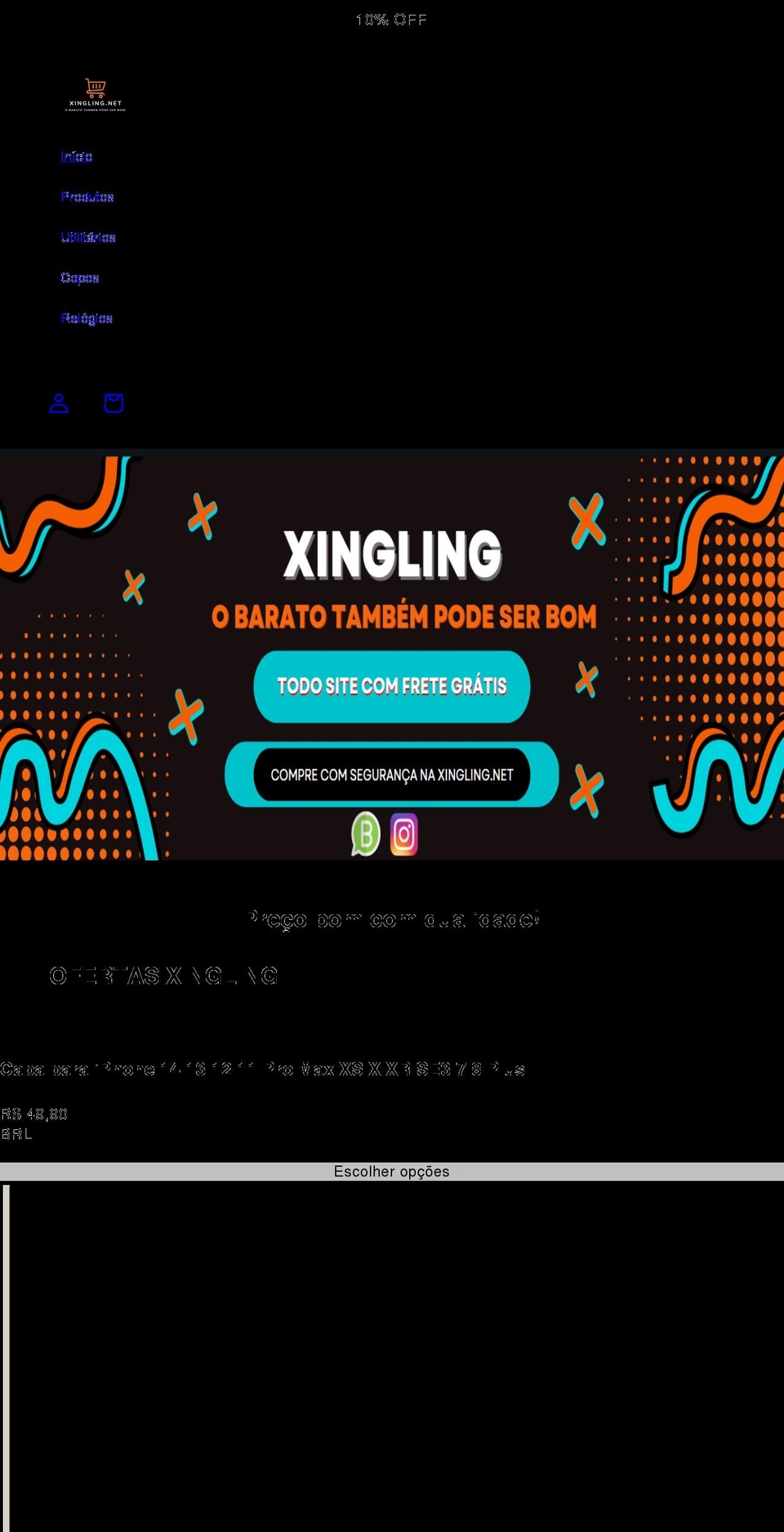 xingling.net shopify website screenshot