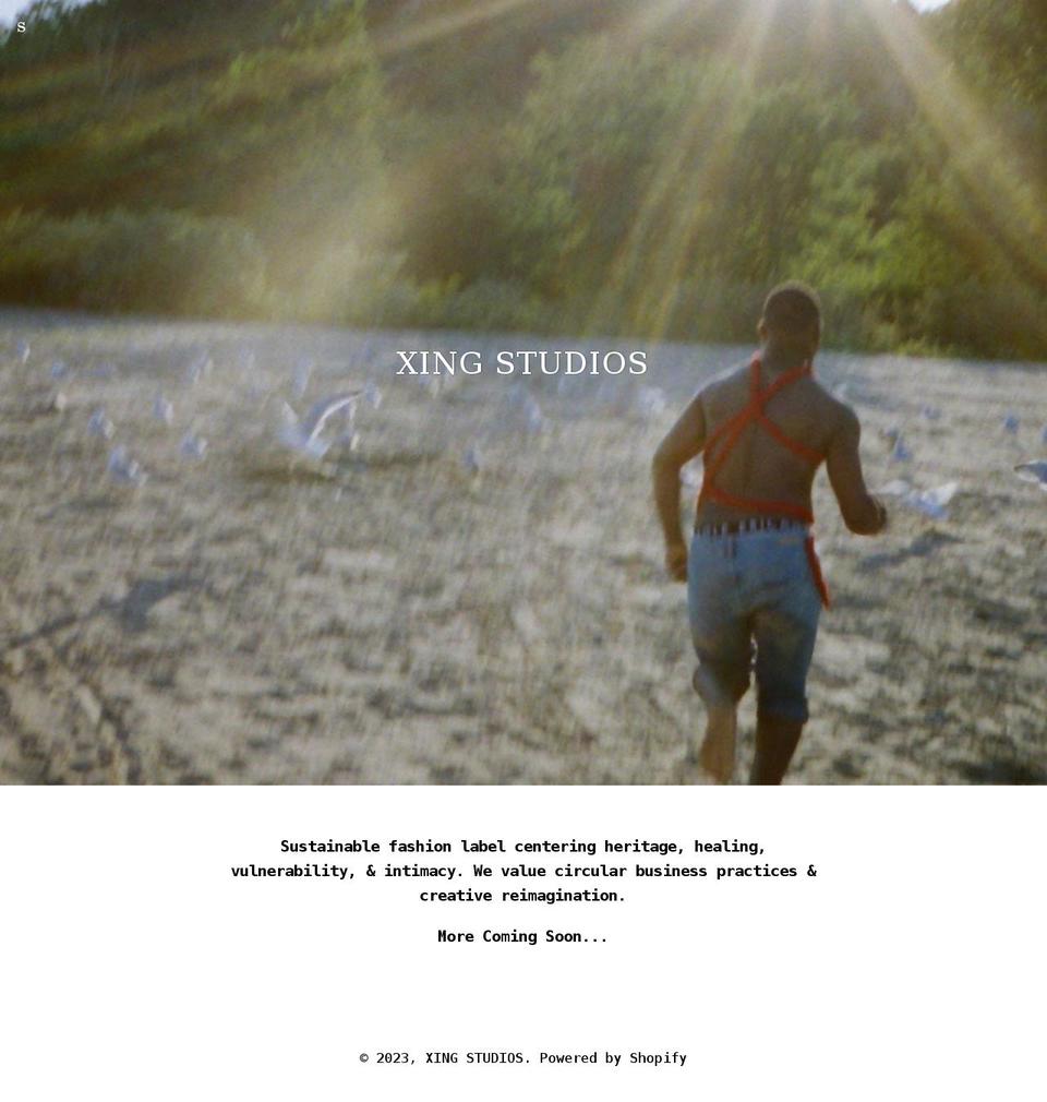 xingstudios.com shopify website screenshot