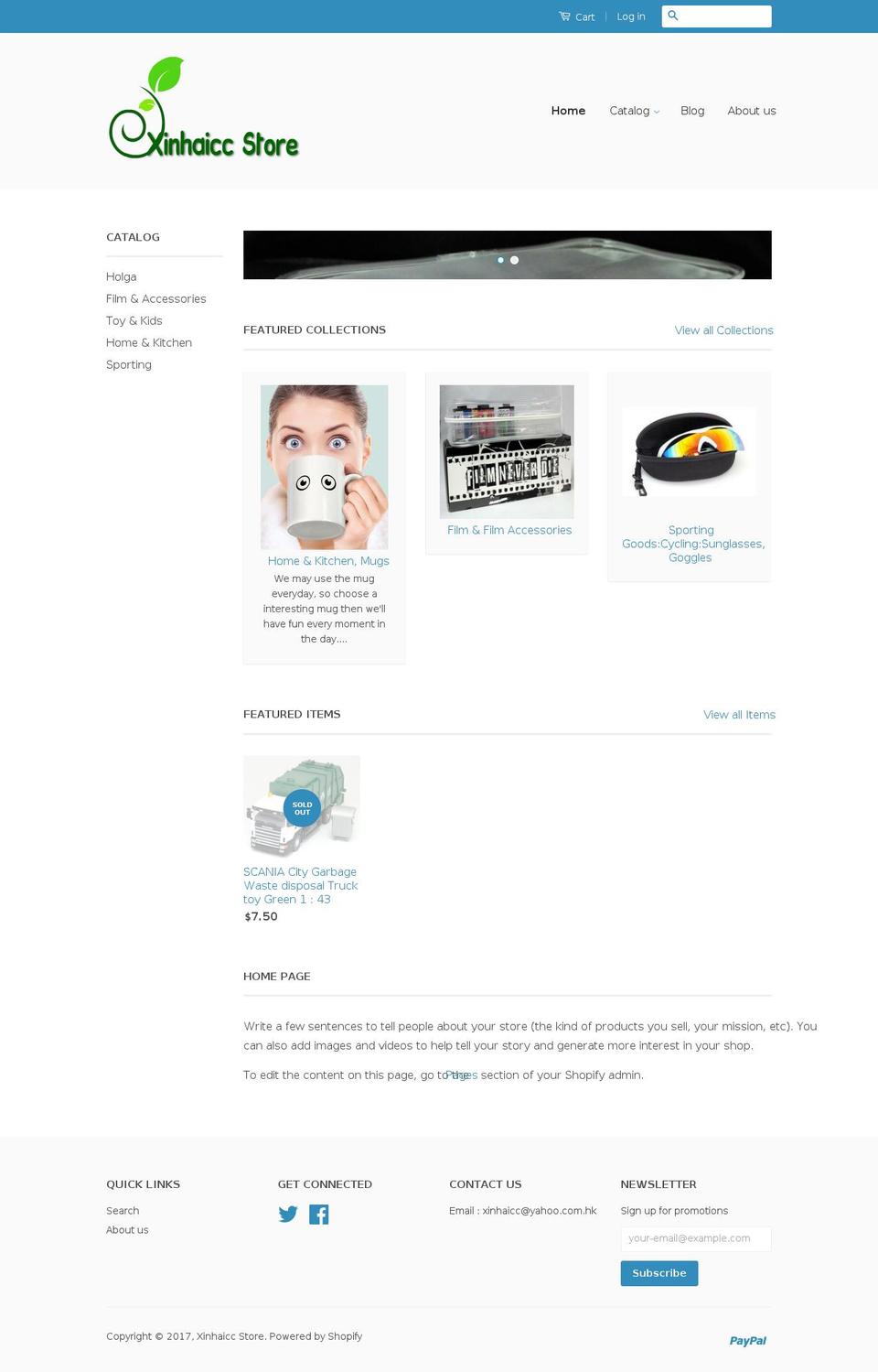 xinhaicc.com shopify website screenshot