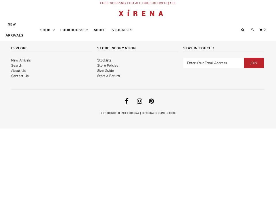 xirenaswim.com — Shopify storefront screenshot