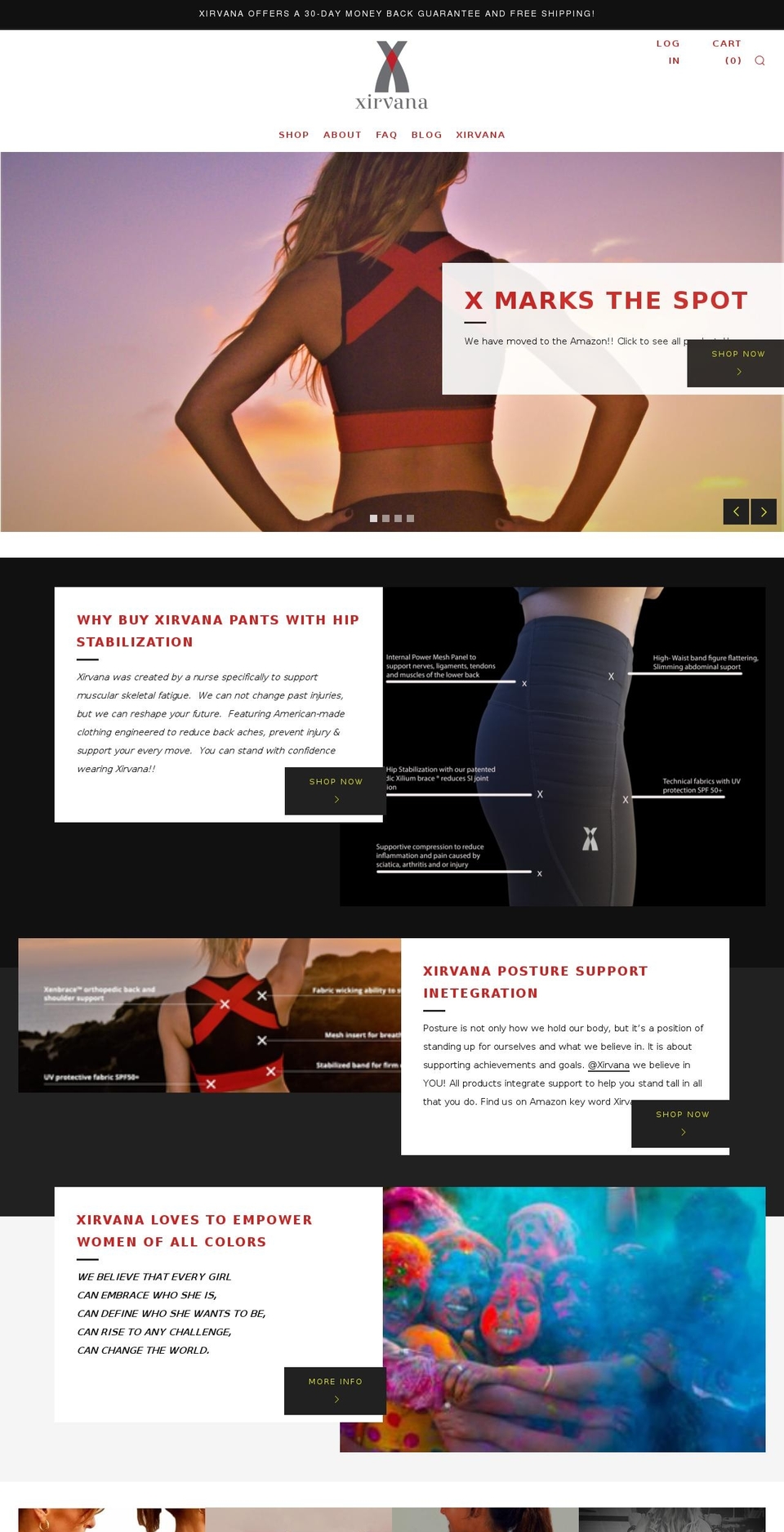 xirvanabrand.com shopify website screenshot