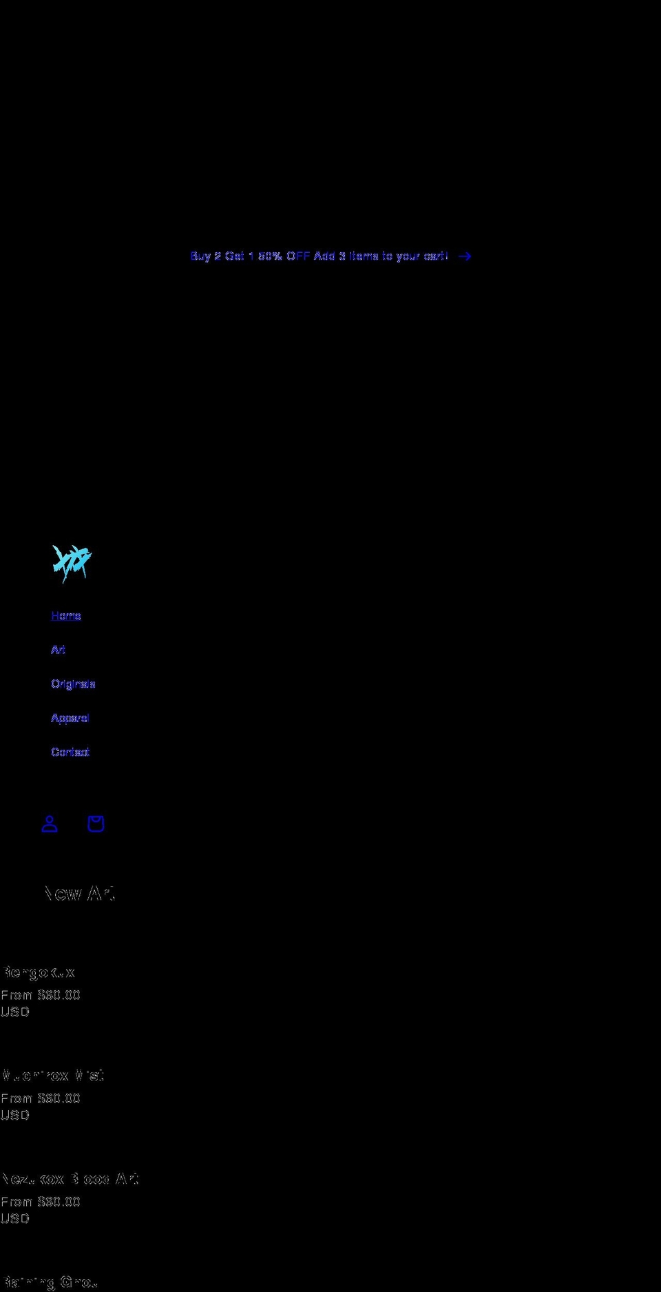 xix-culture.com shopify website screenshot