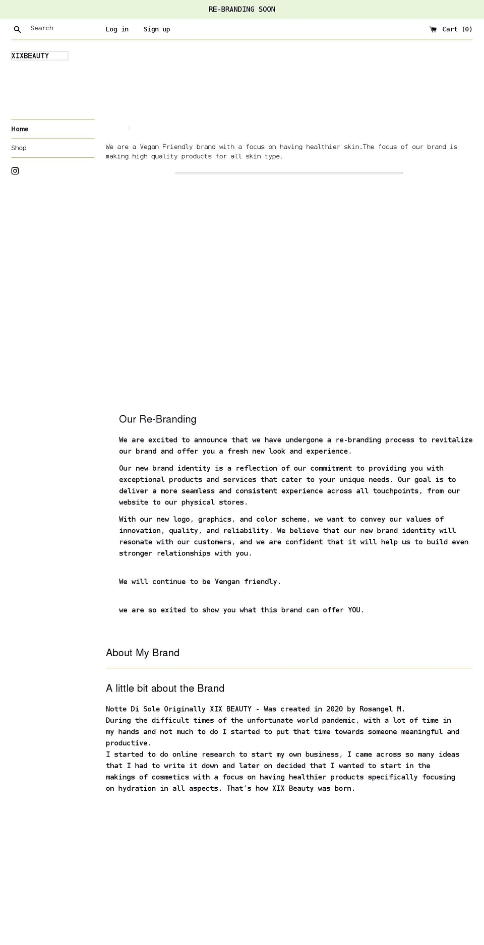 xixbeauty.com shopify website screenshot