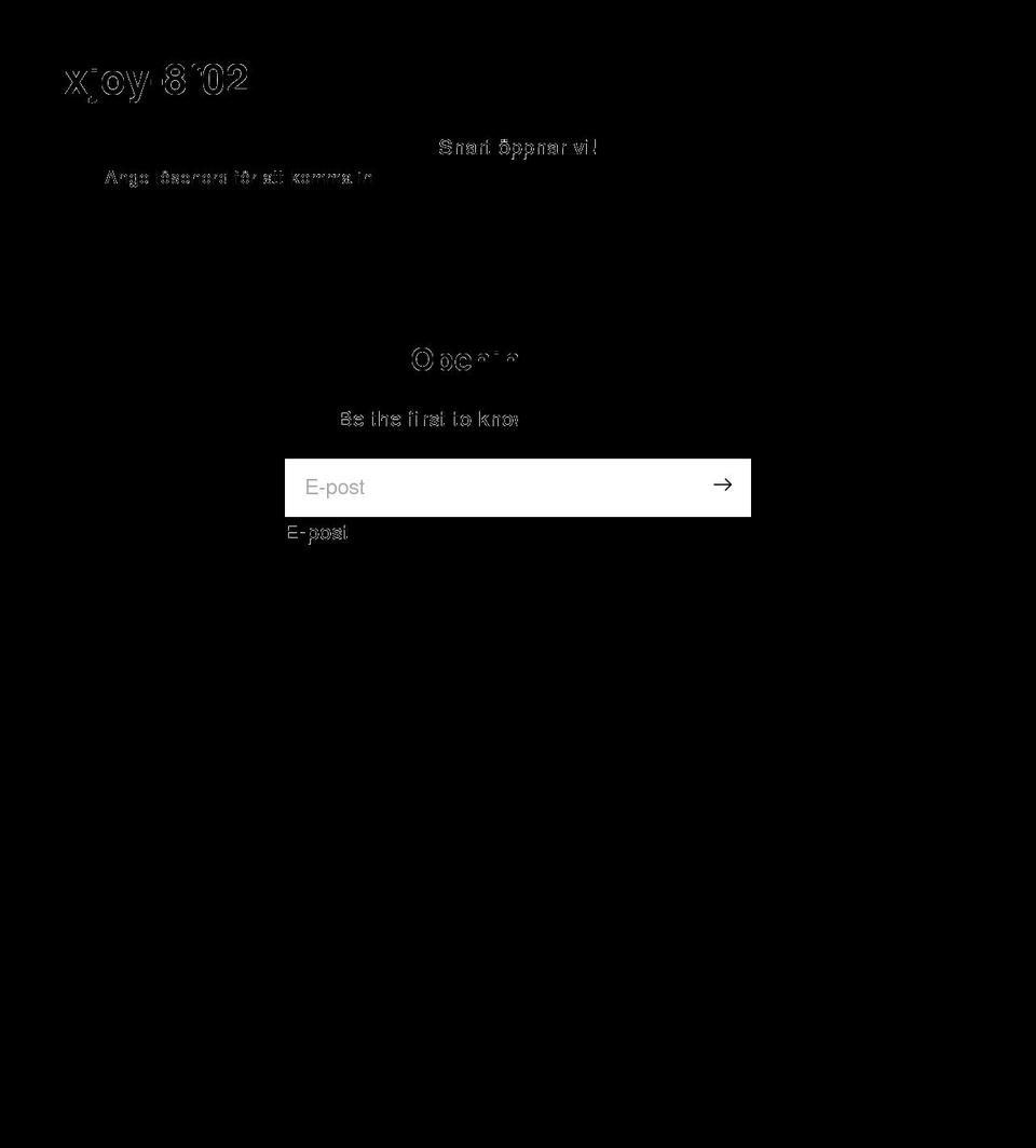 xjoy.se shopify website screenshot