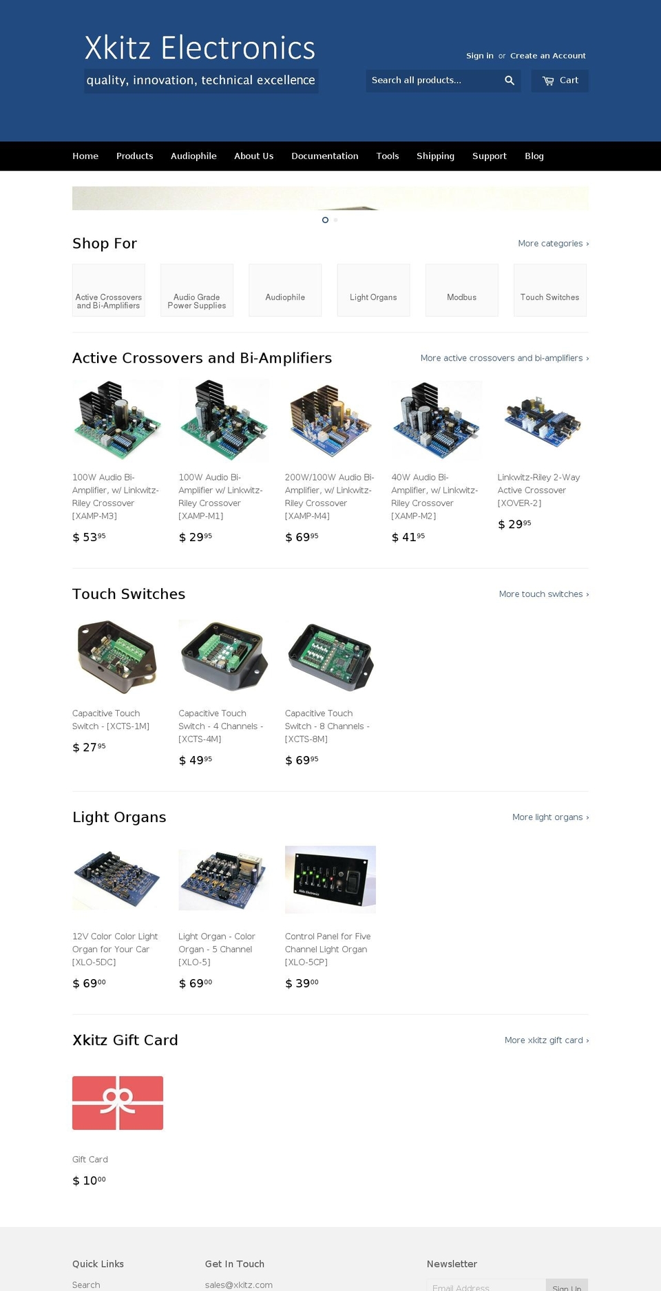 xkitz-electronics.myshopify.com shopify website screenshot