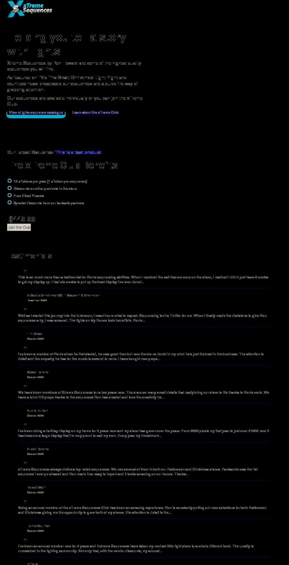xlightspro.com — Shopify storefront screenshot