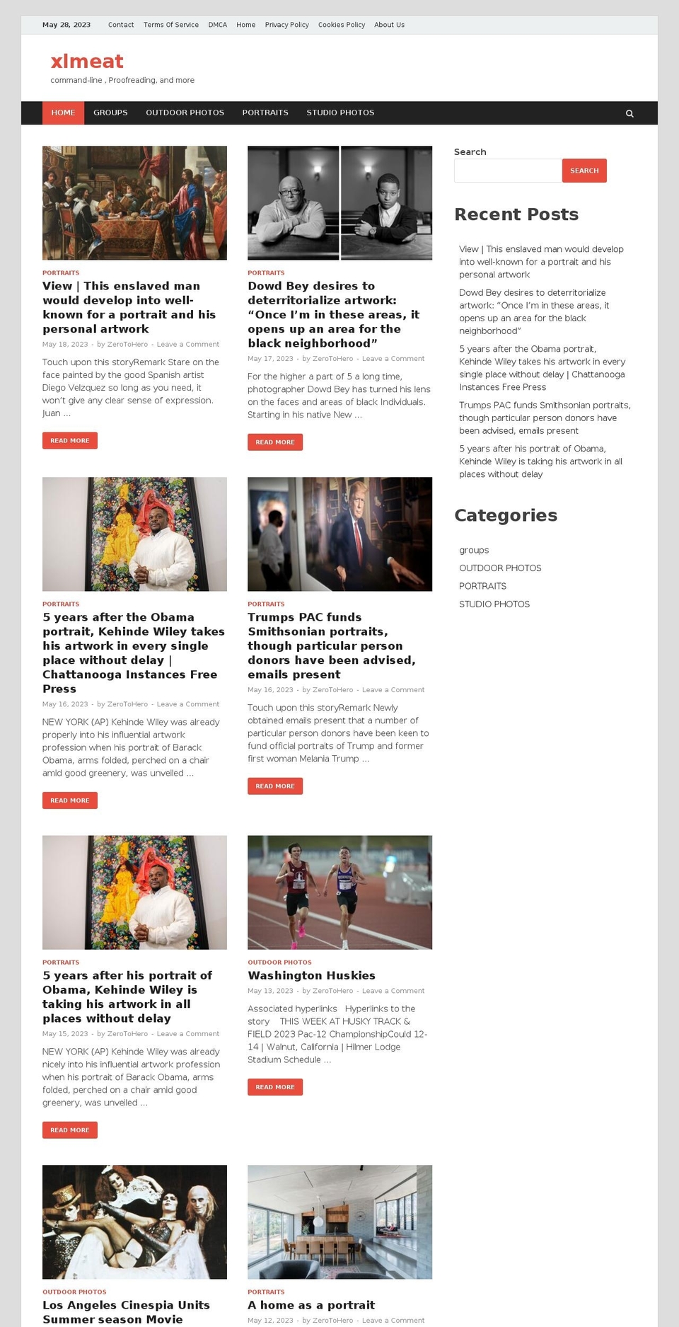 xlmeat.com shopify website screenshot