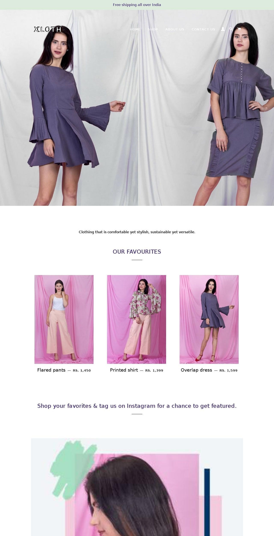 xloth.com — Shopify storefront screenshot