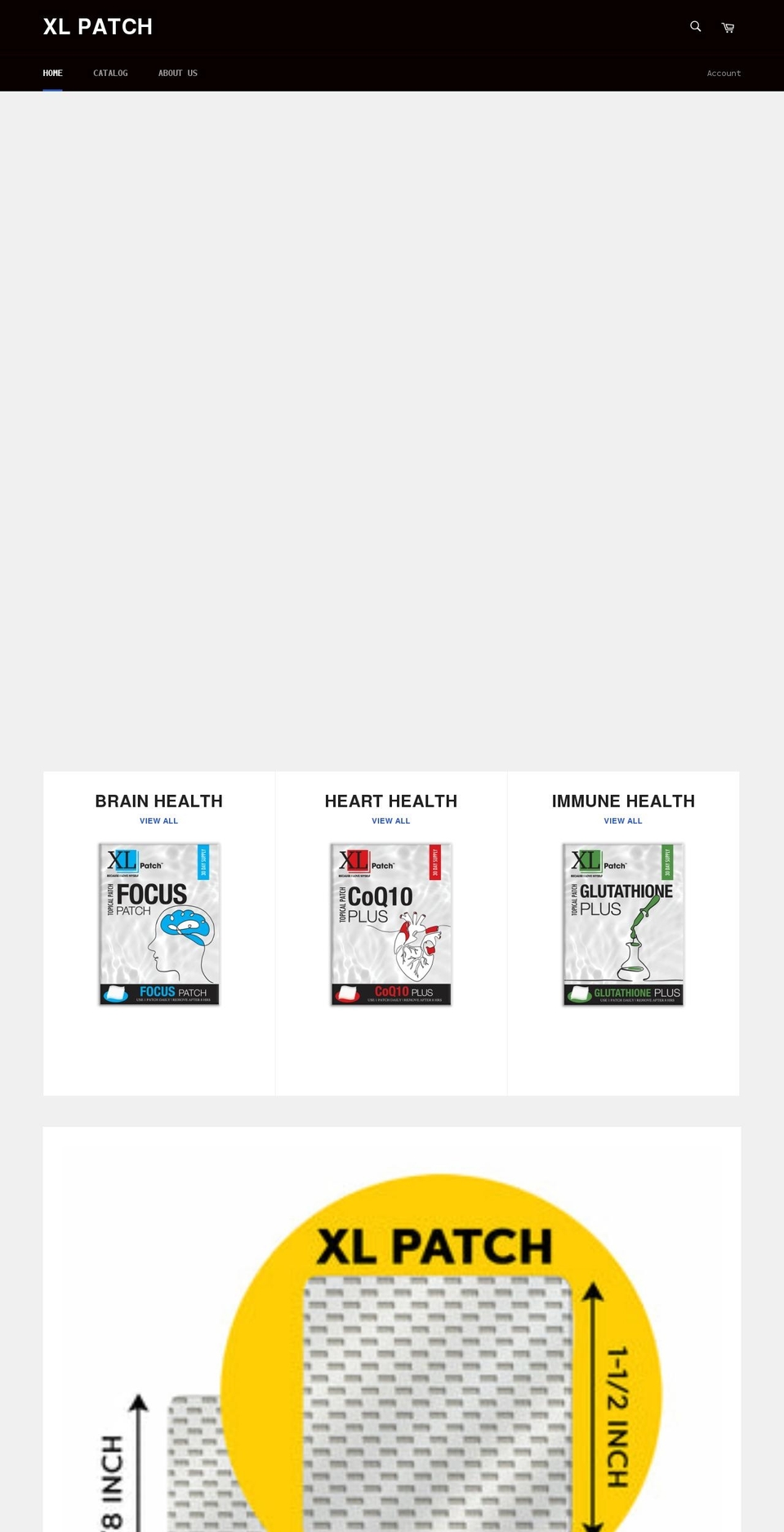 xlpatch.com shopify website screenshot