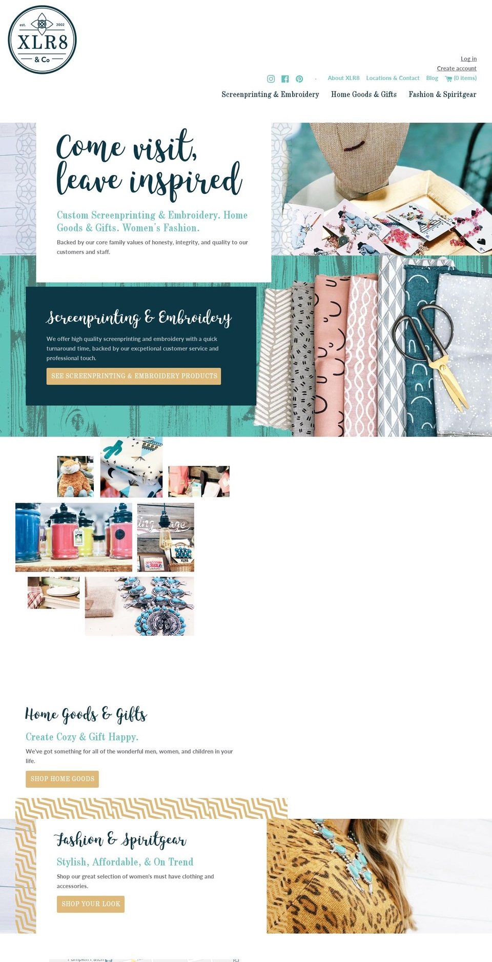 xlr8-theme Shopify theme site example xlr8embroidery.com