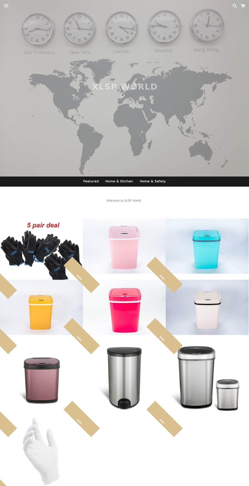 xlspworld.com shopify website screenshot