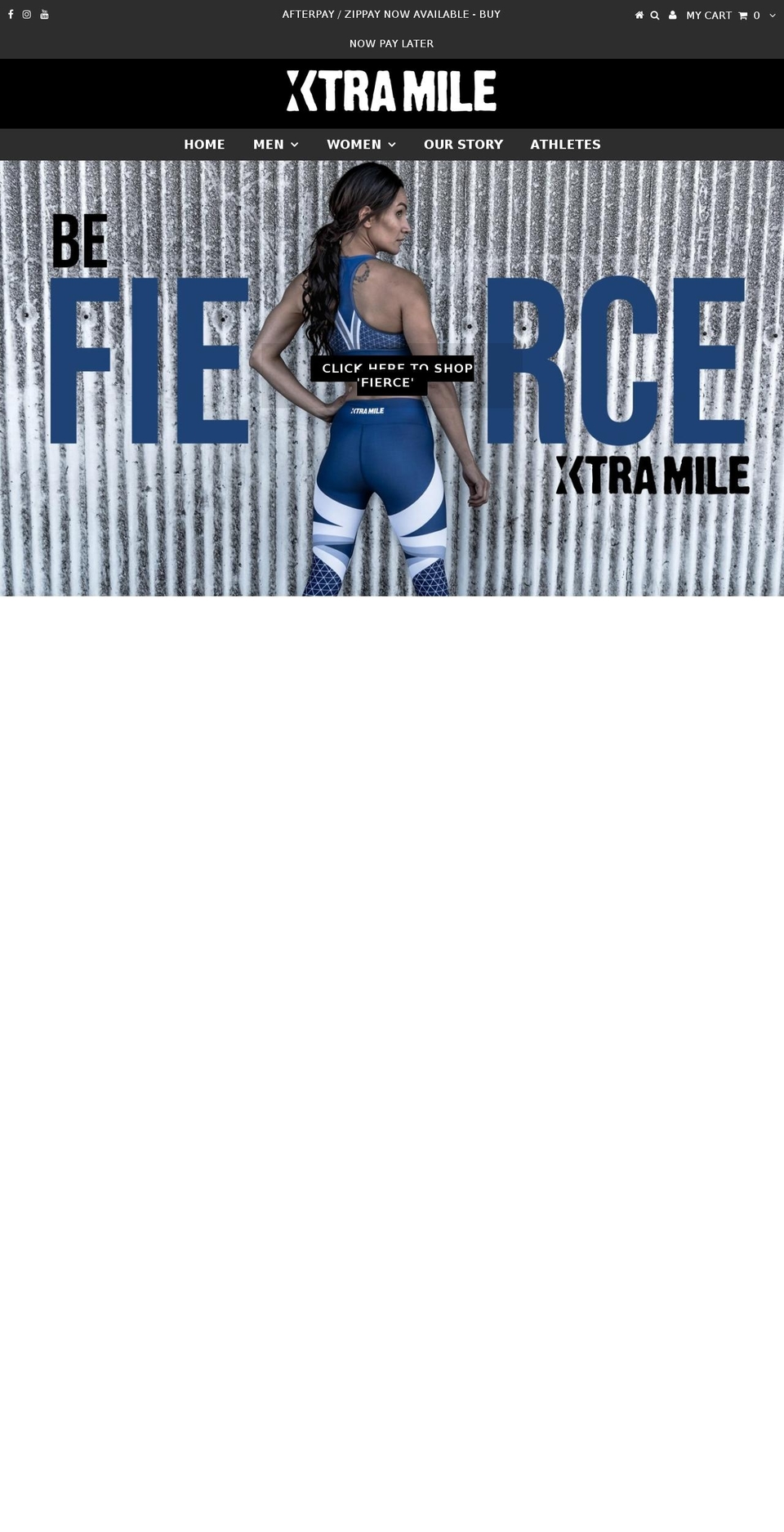xmactivewear.com.au shopify website screenshot