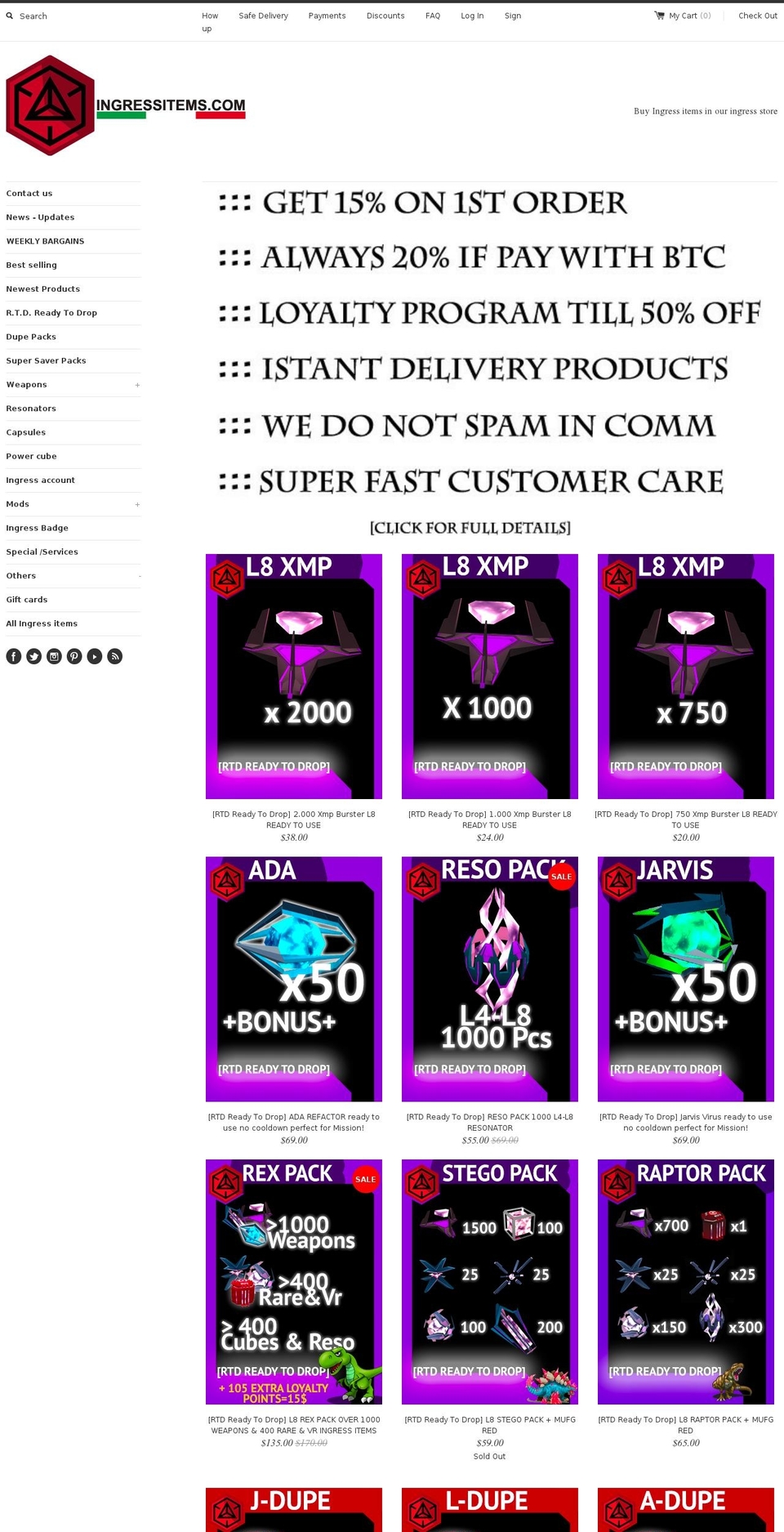 xmpburster.com shopify website screenshot