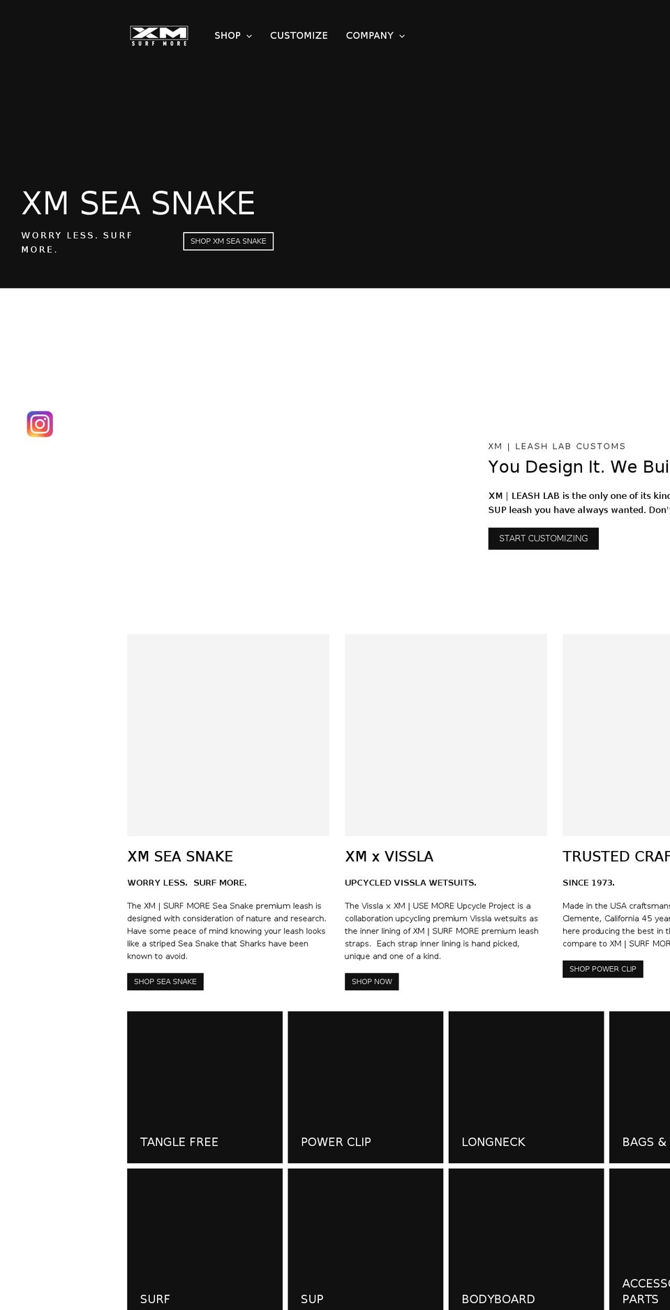 xmsurfmore.com shopify website screenshot