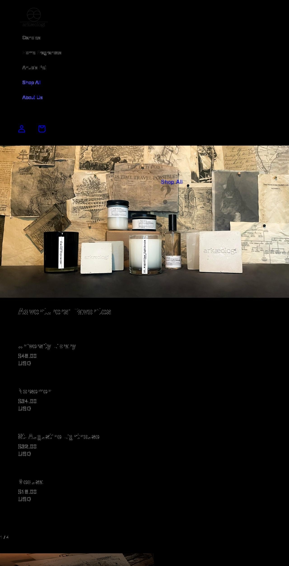 xn--arkologi-l0a.com shopify website screenshot