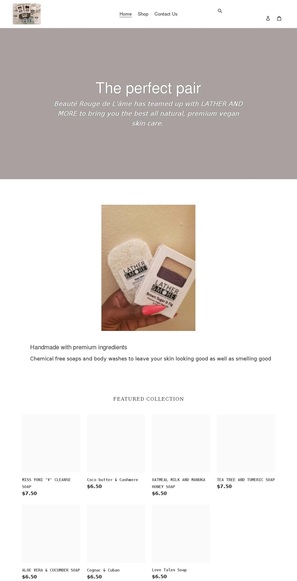 xn--beautrougedelme-gkb4i.com shopify website screenshot