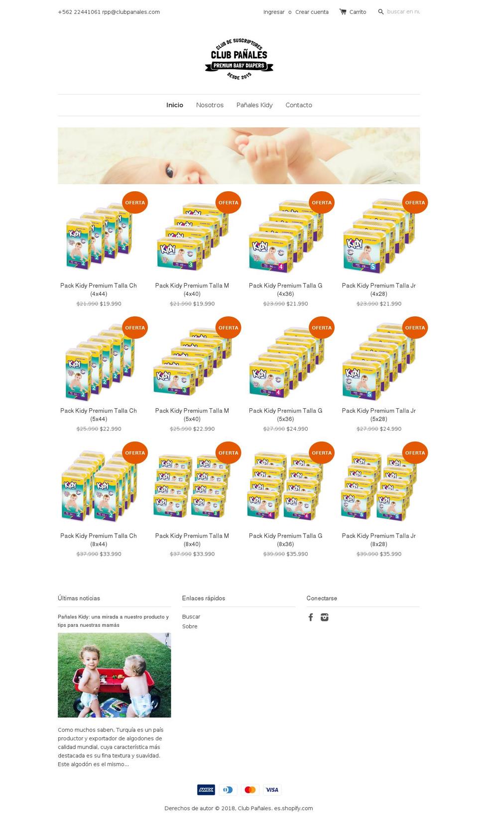 xn--clubpaales-y9a.com shopify website screenshot