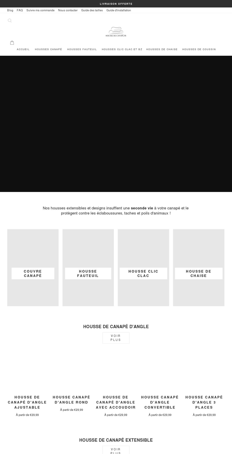 xn--housse-de-canap-pnb.com shopify website screenshot