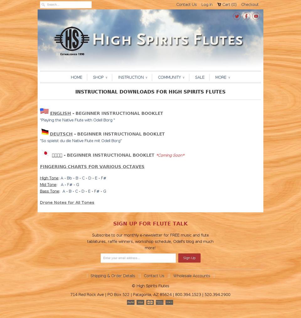xn--indianer-flte-smb.com shopify website screenshot
