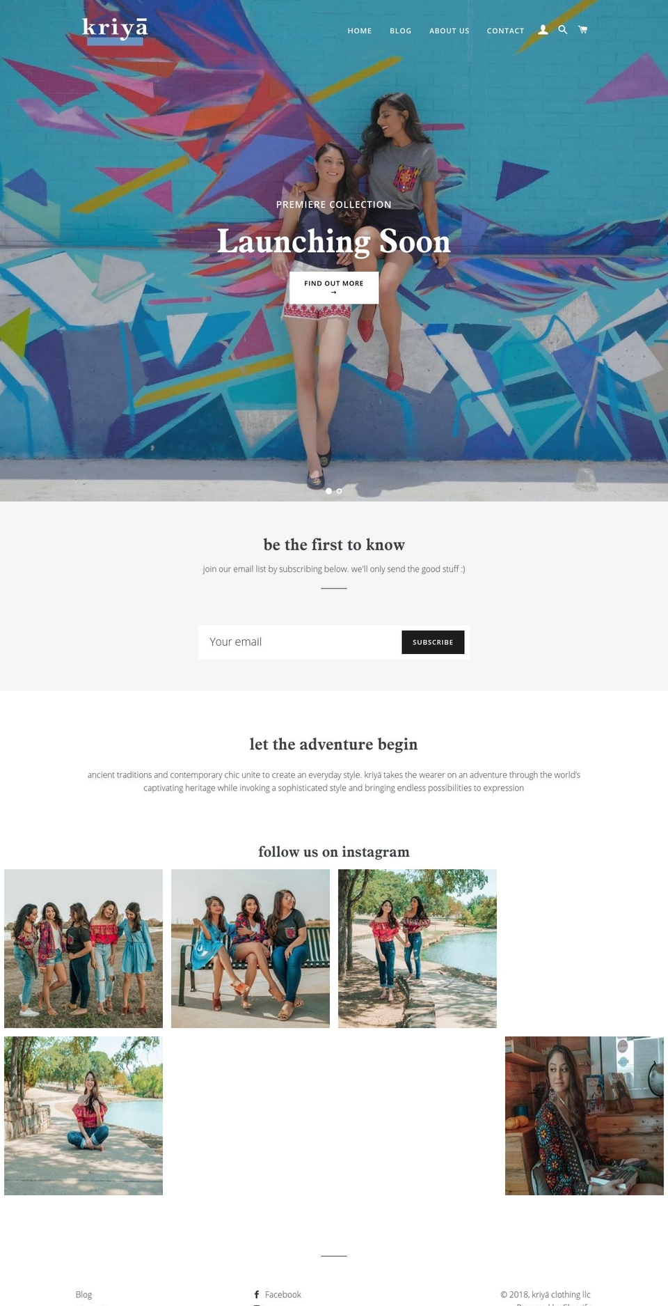 xn--kriyclothing-bnb.com — Shopify storefront screenshot