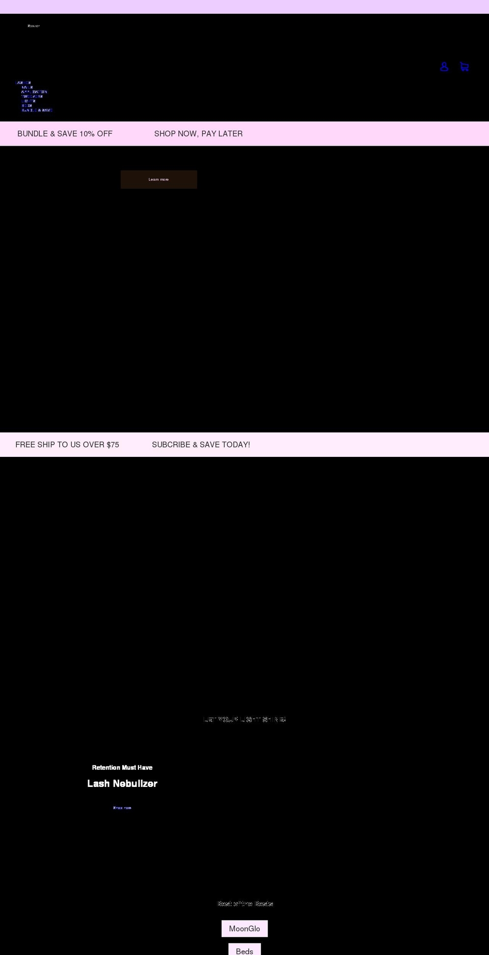 xn--lumirelash-e7a.com shopify website screenshot