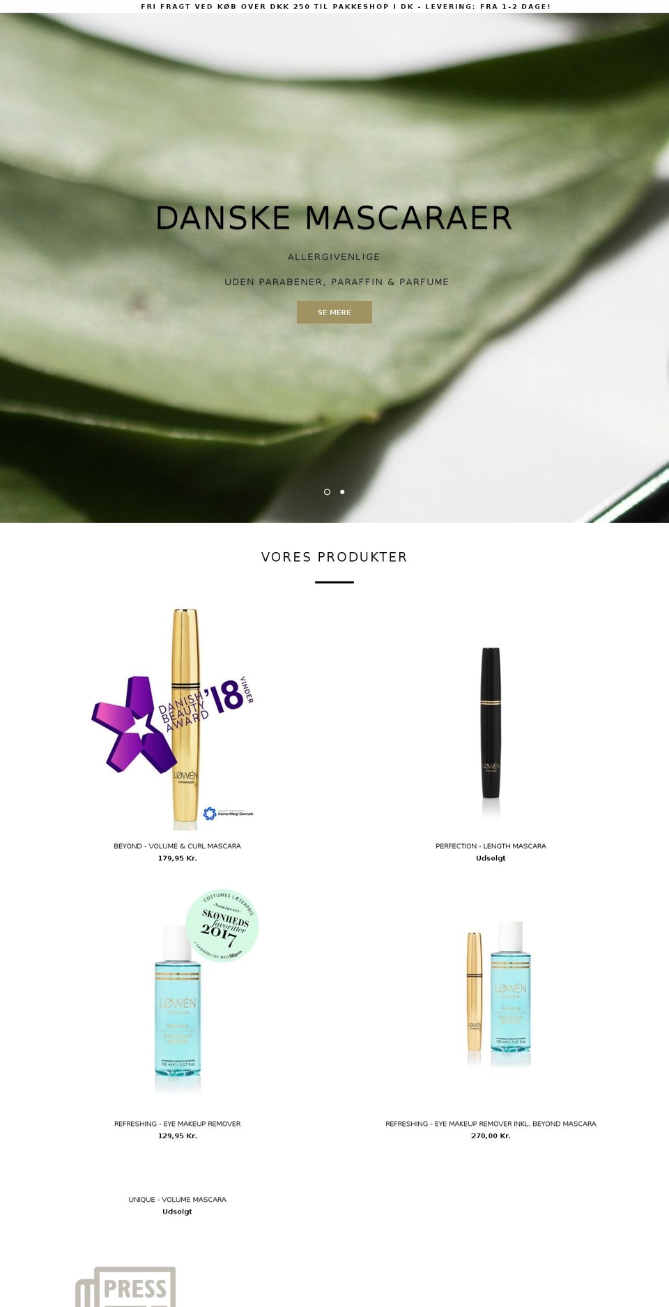 xn--lwen-gra.com — Shopify storefront screenshot