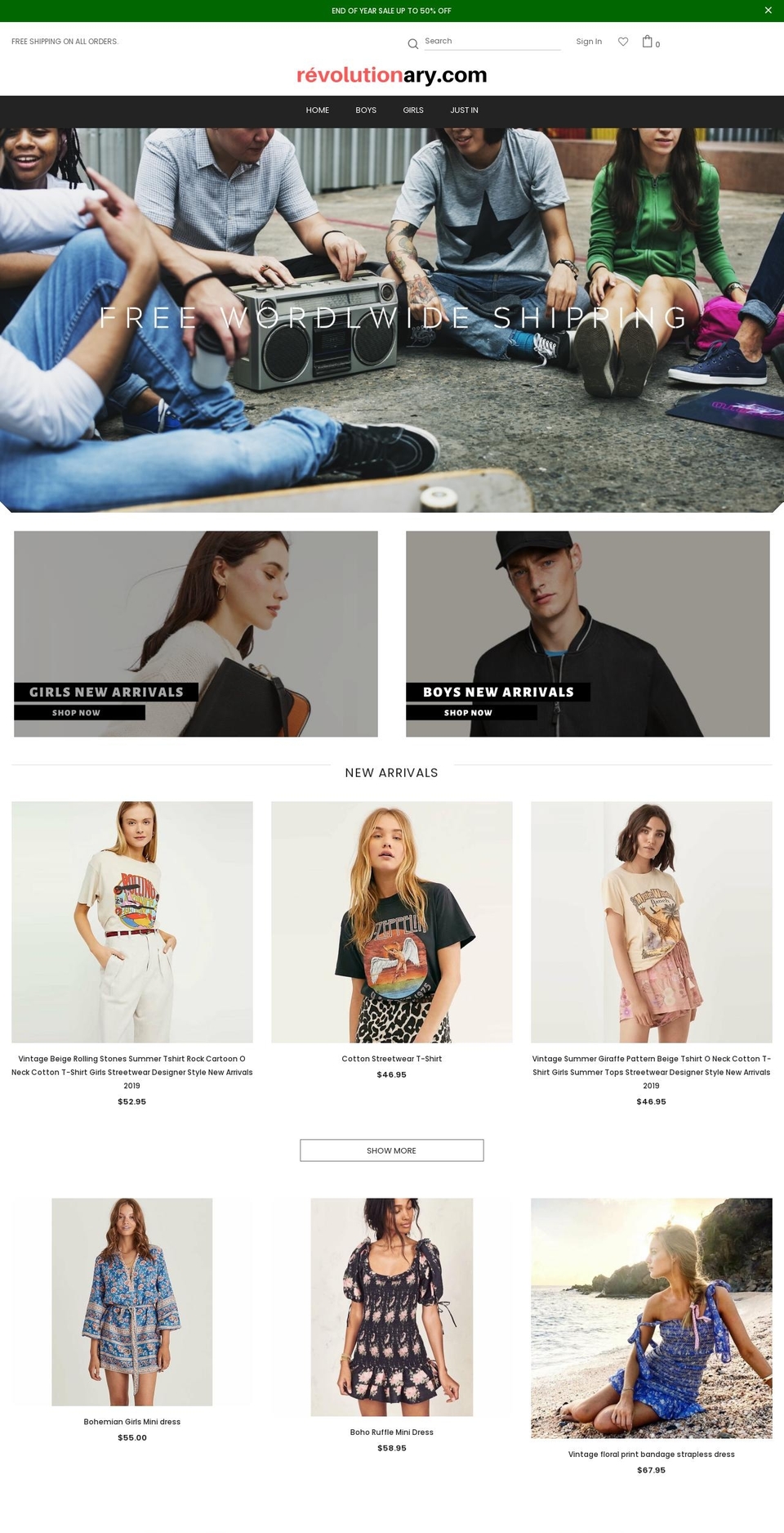 xn--rvolutionary-beb.com shopify website screenshot