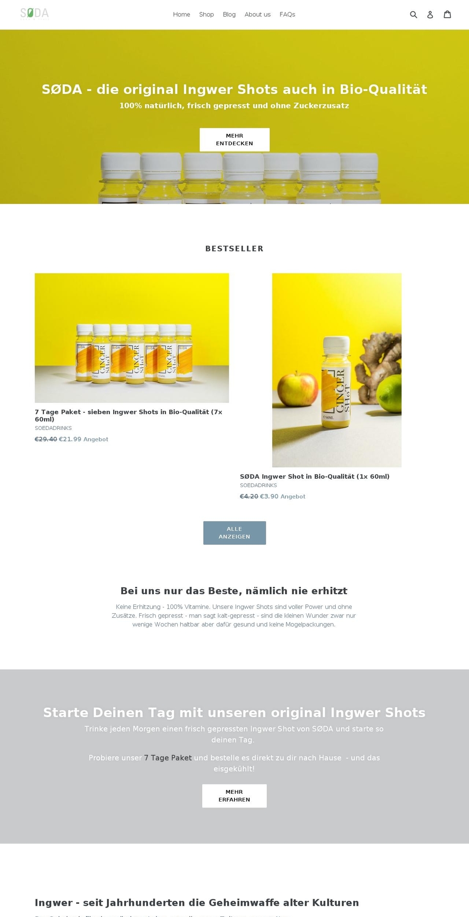 xn--sda-0na.com — Shopify storefront screenshot