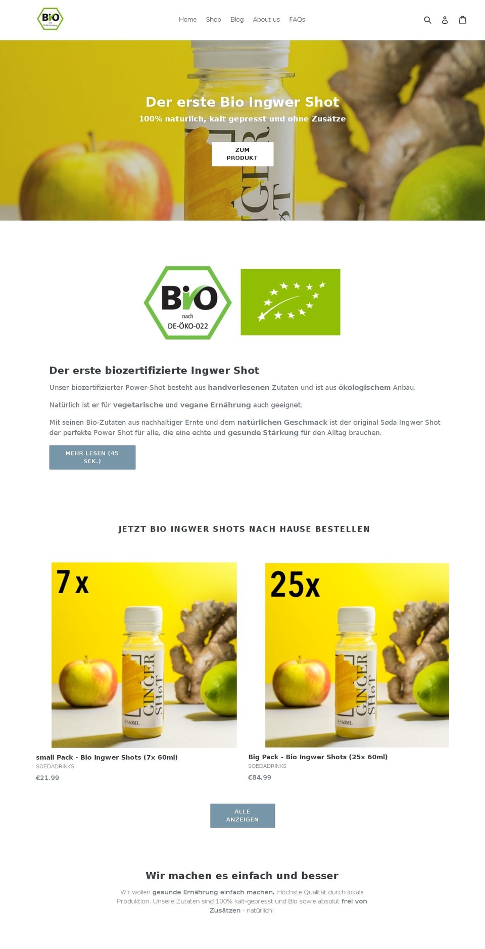 xn--sdadrinks-l8a.com — Shopify storefront screenshot