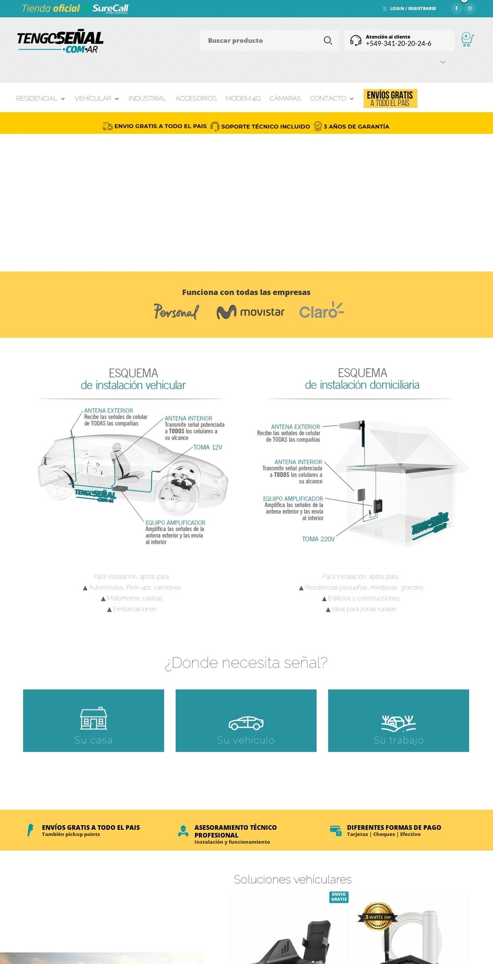 xn--tengoseal-r6a.com — Shopify storefront screenshot