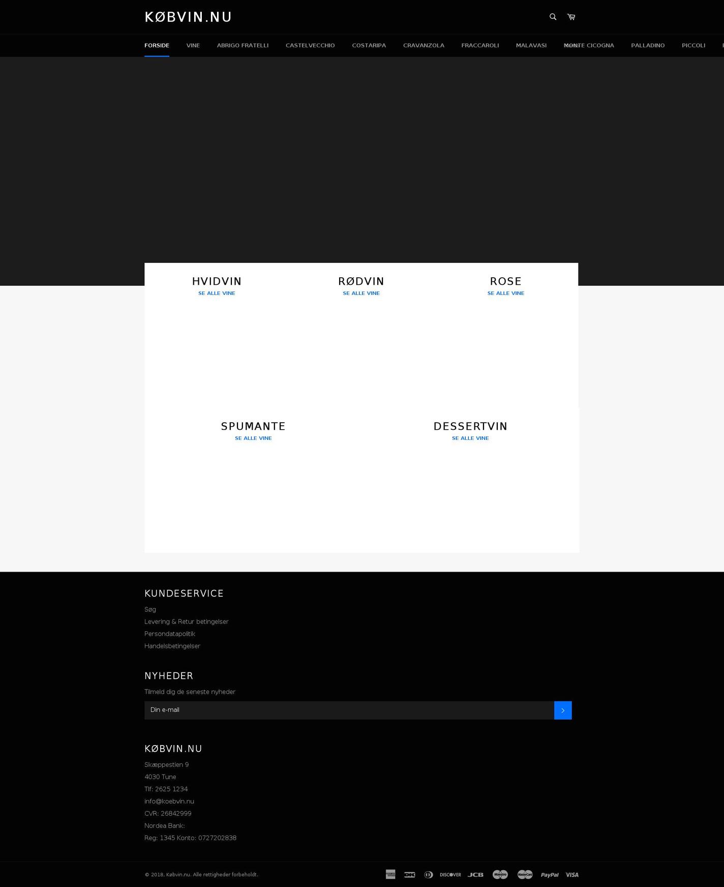 xn--vinkb-yua.dk shopify website screenshot