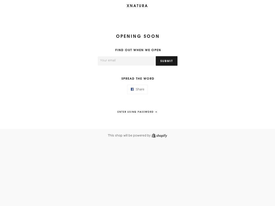 xnatura.com — Shopify storefront screenshot
