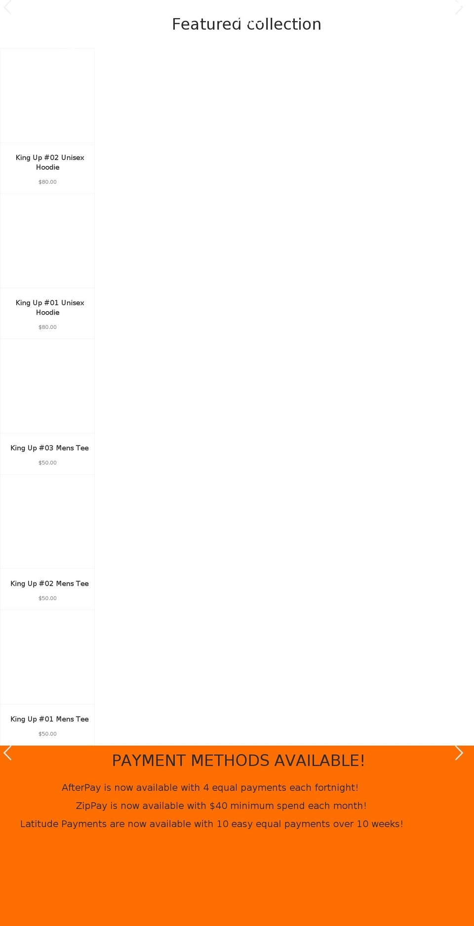 xndrking.com shopify website screenshot