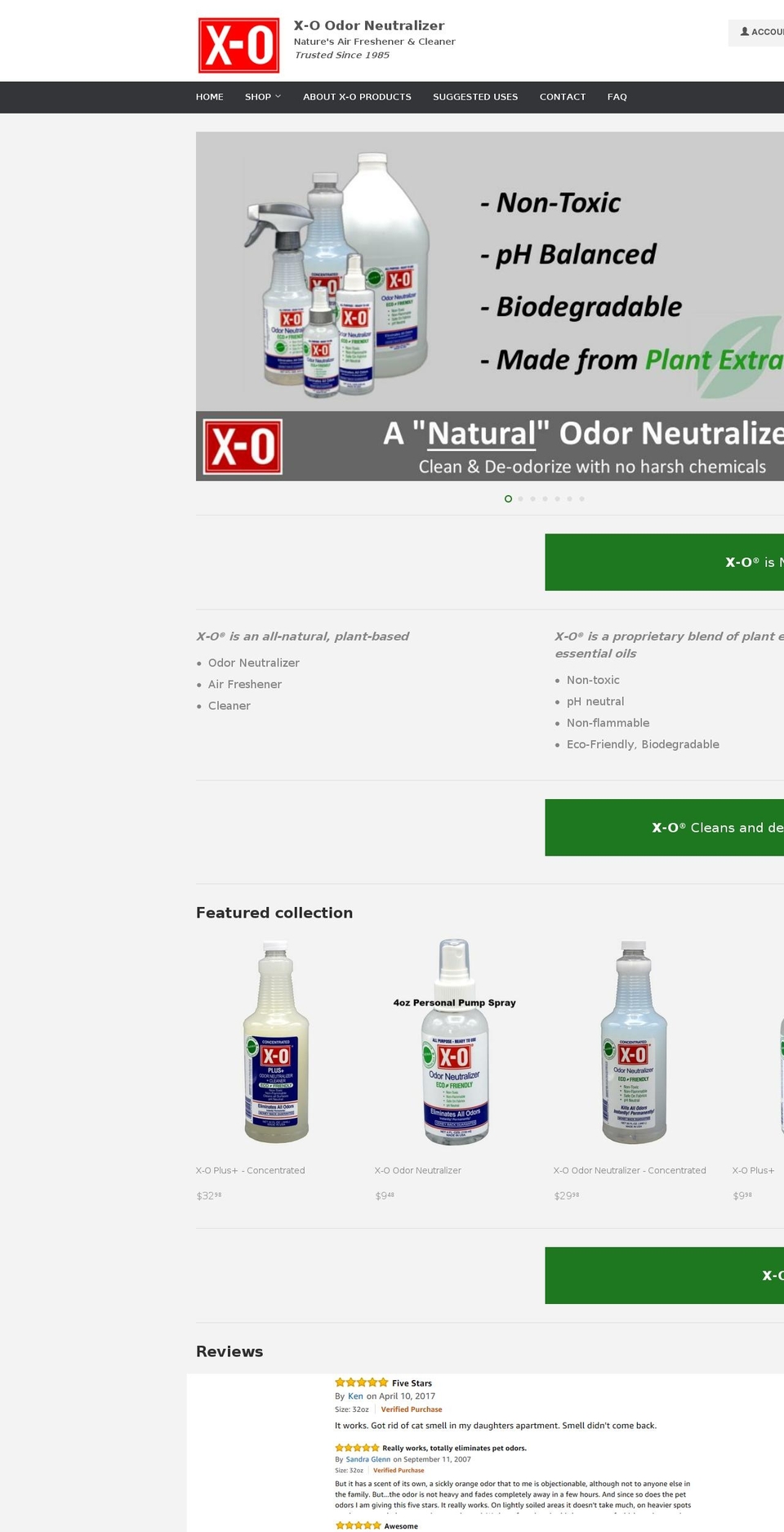 xo-usa.com shopify website screenshot