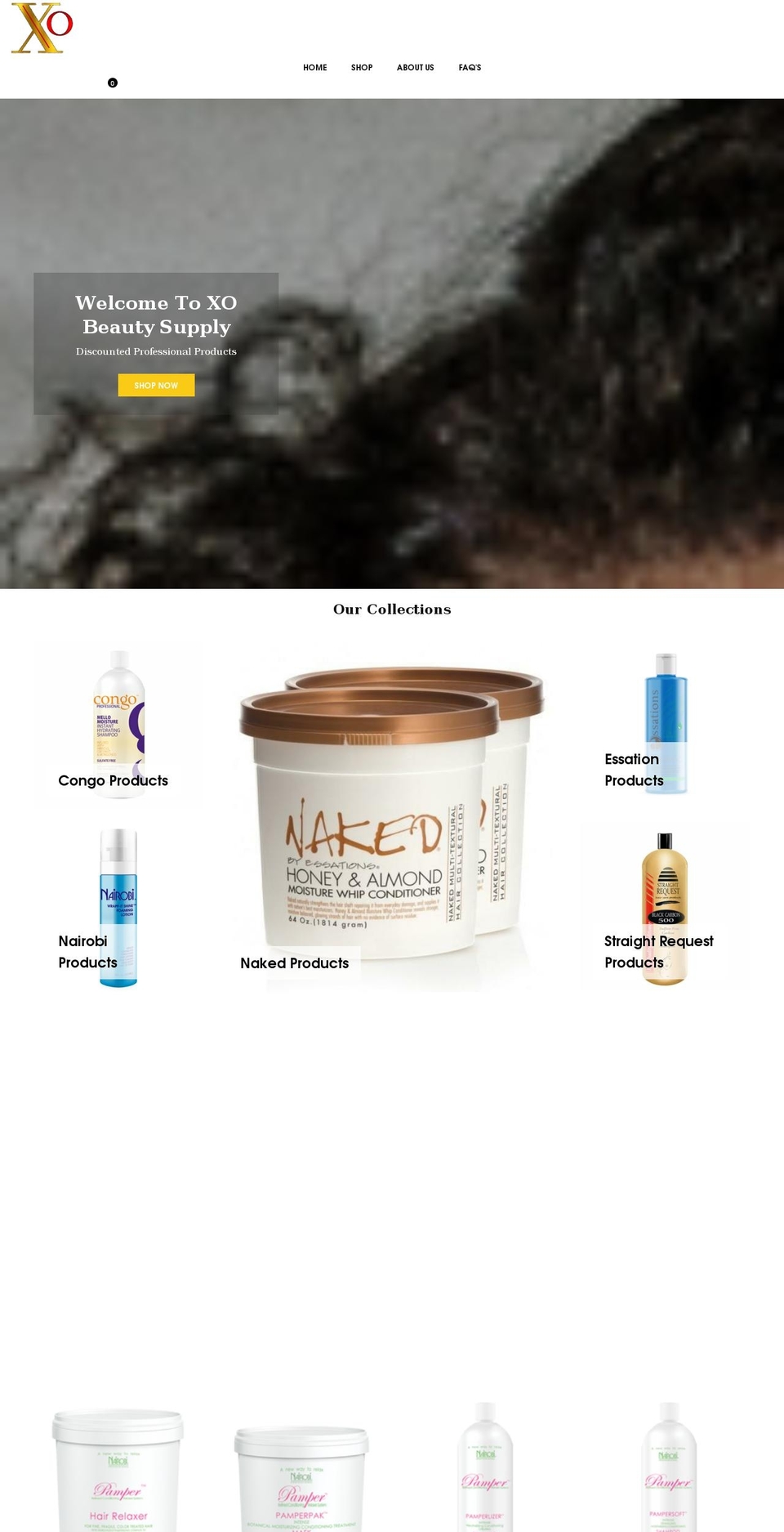 xobeautysupply.com shopify website screenshot