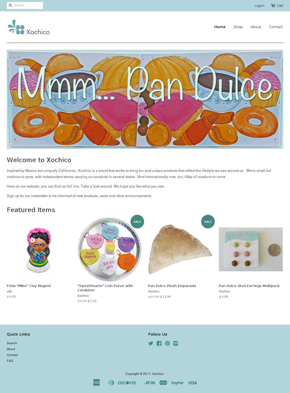 xochico.com shopify website screenshot