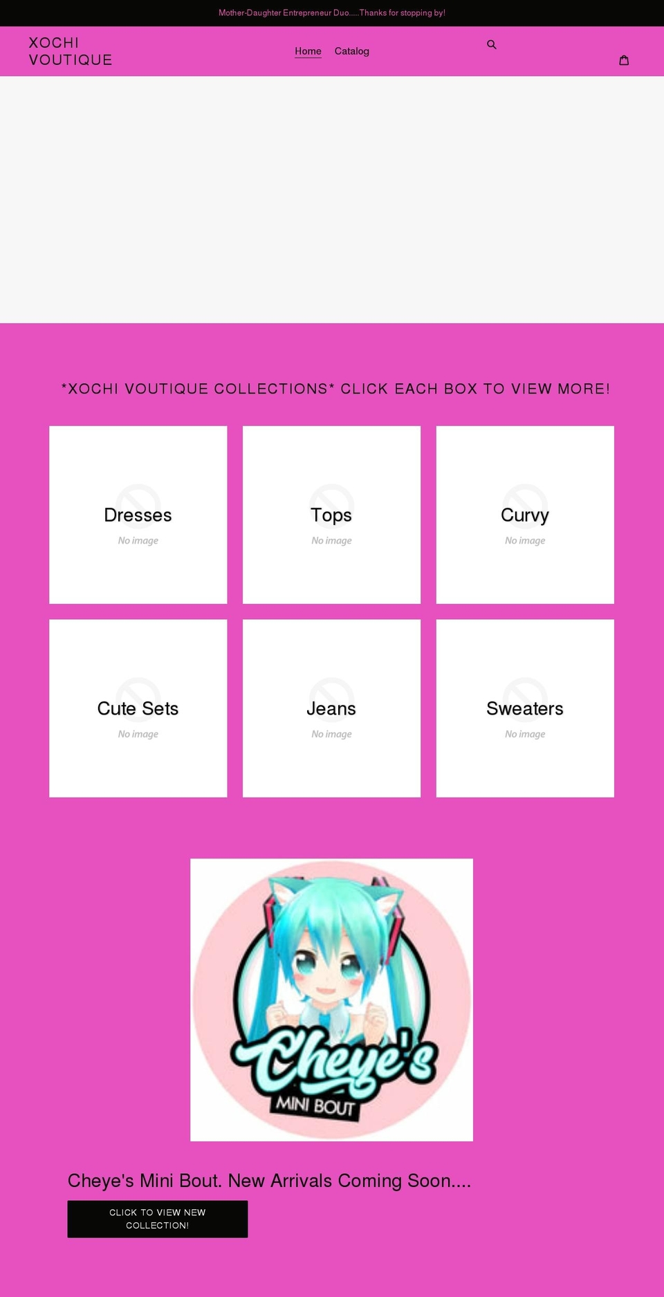 xochivoutique.com shopify website screenshot