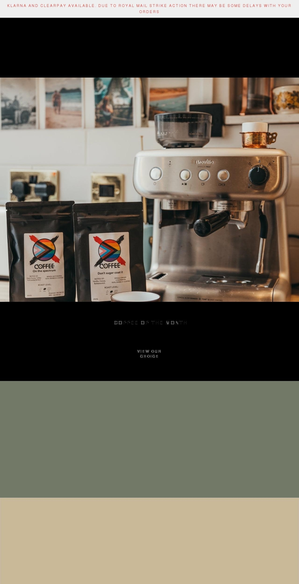 xocoffee.co.uk shopify website screenshot