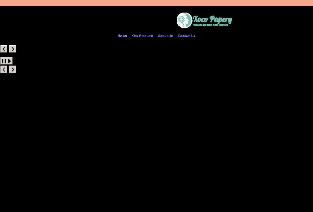 xocopapery.com shopify website screenshot