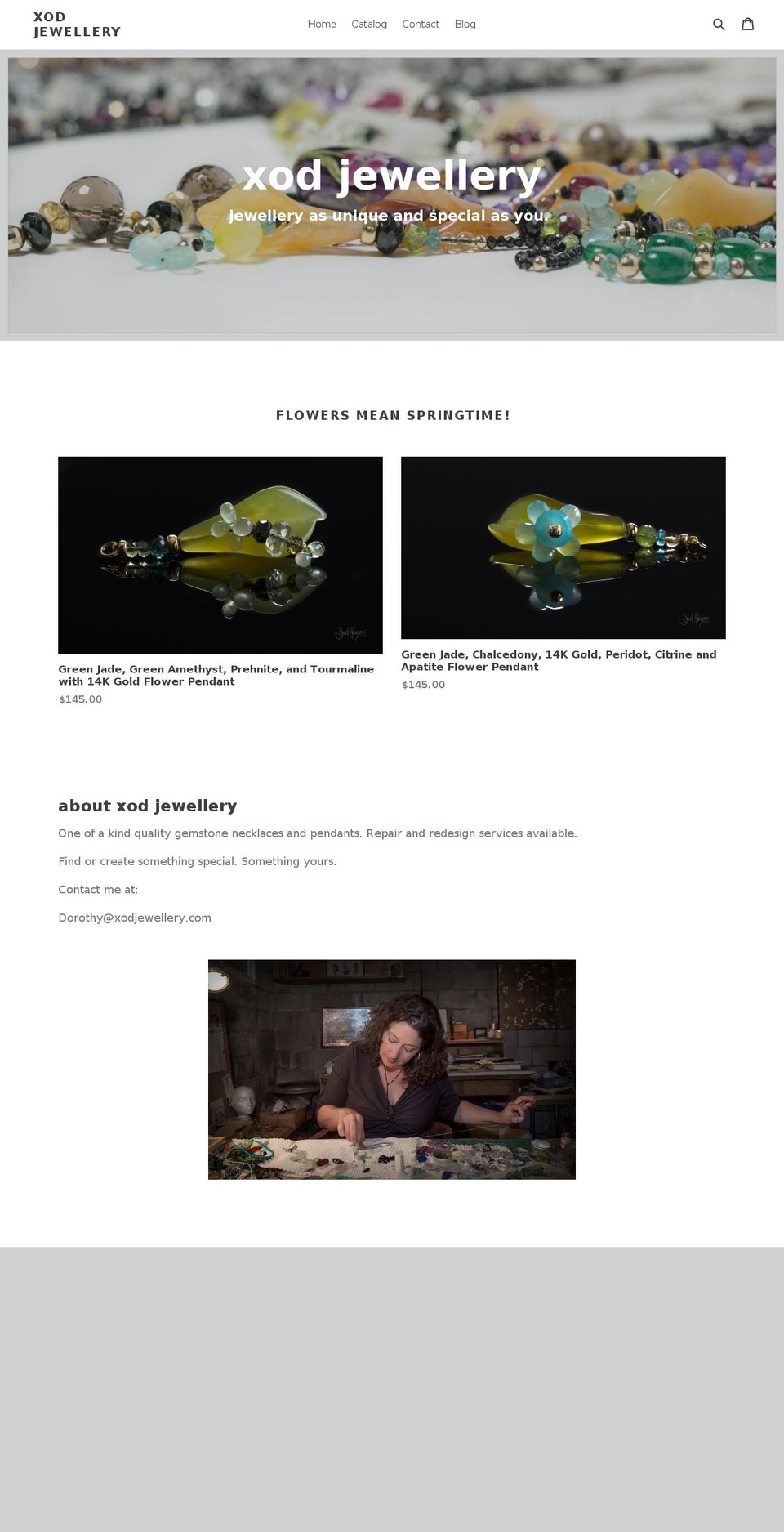 xodjewellery.com — Shopify storefront screenshot