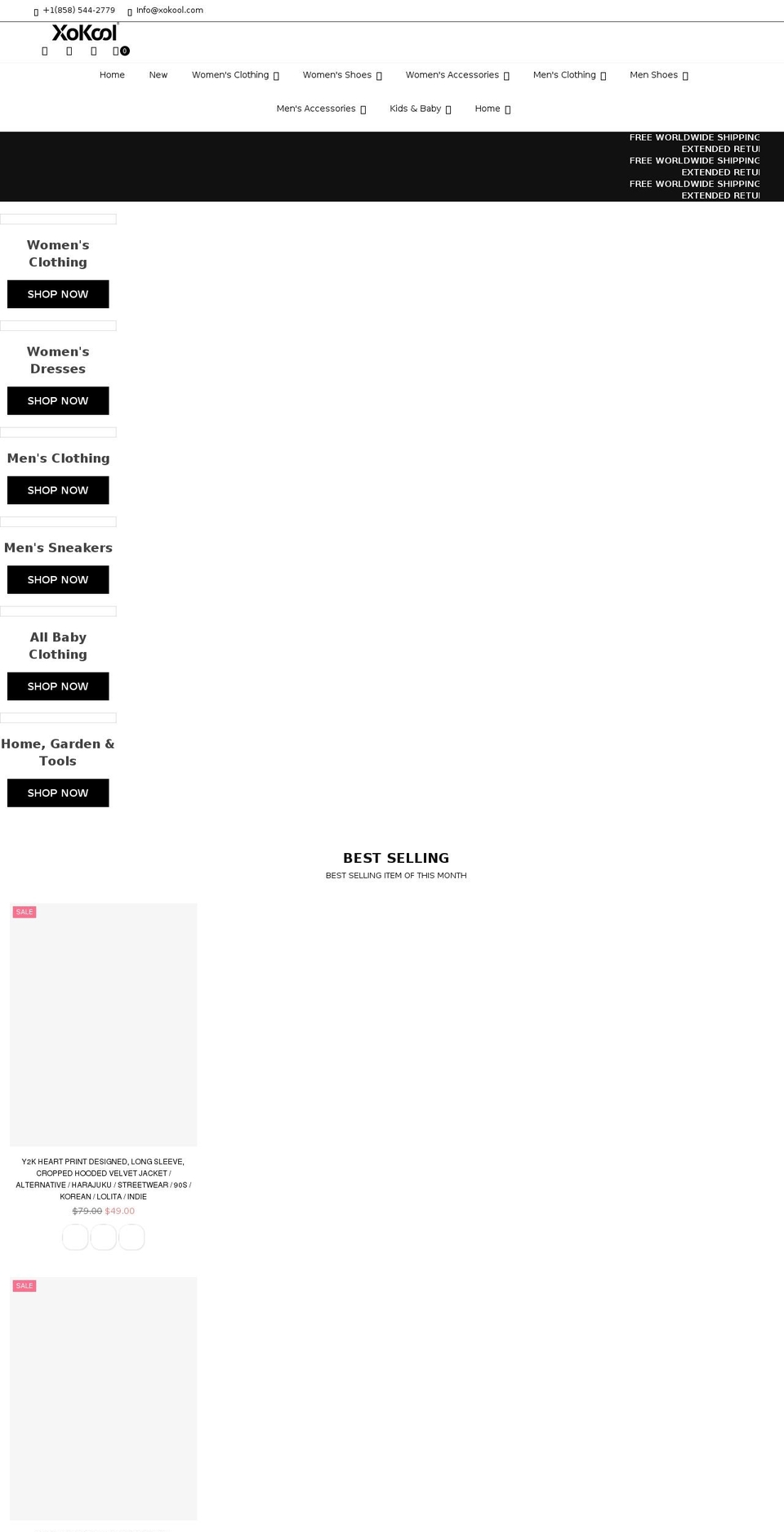 xokool.com shopify website screenshot