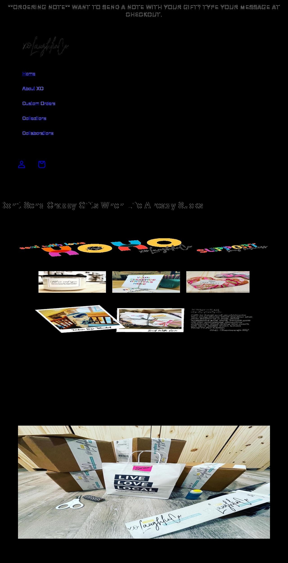 xolaughlinco.com shopify website screenshot