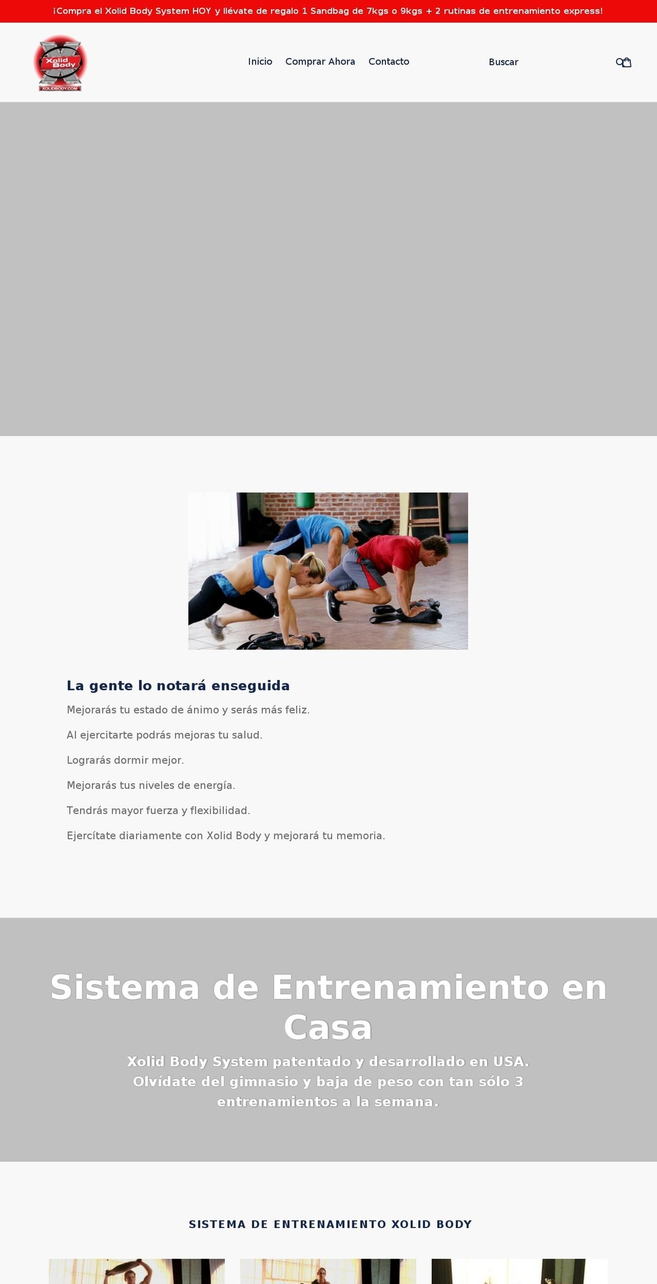 xolidbody.com — Shopify storefront screenshot