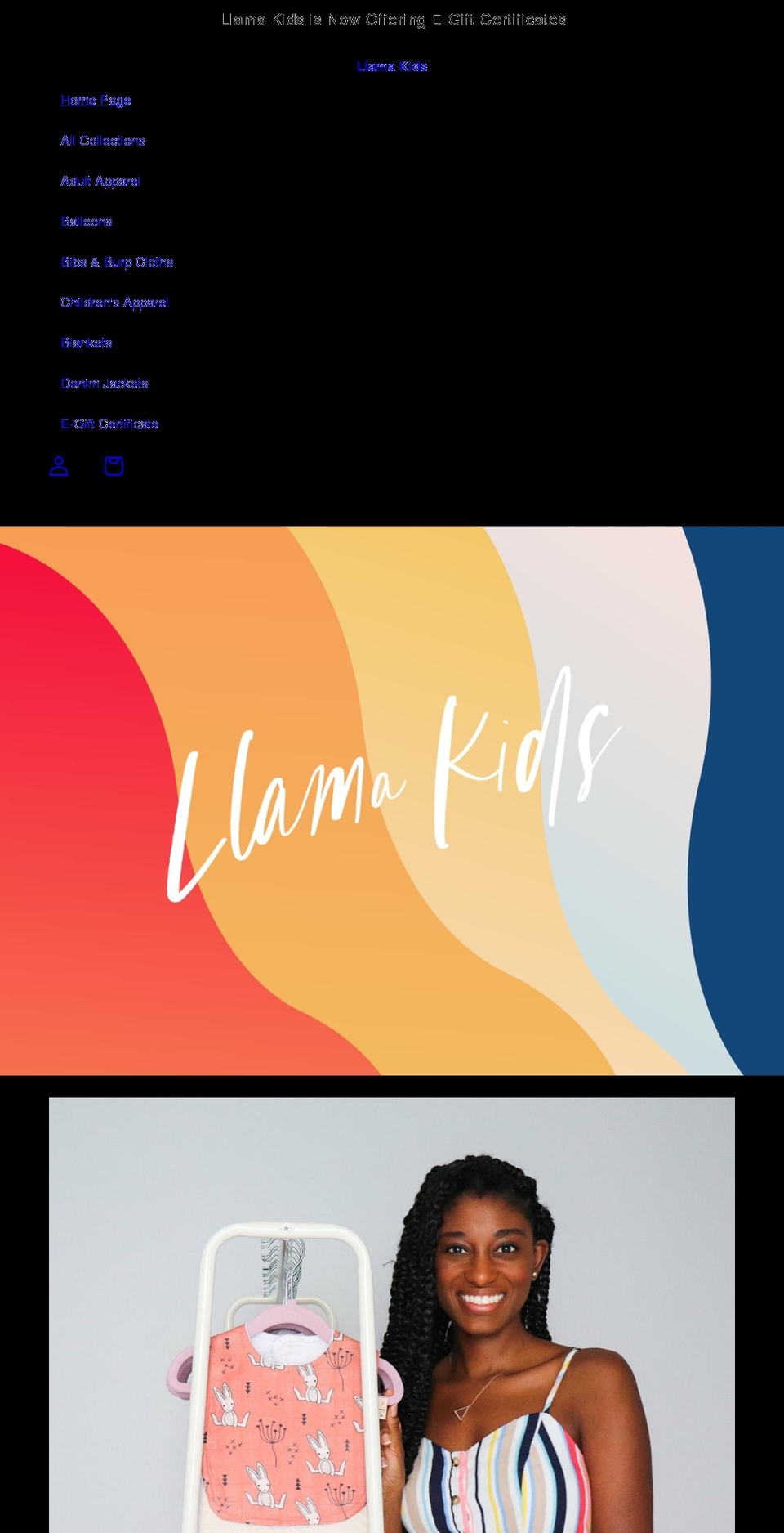 xollamakids.com shopify website screenshot