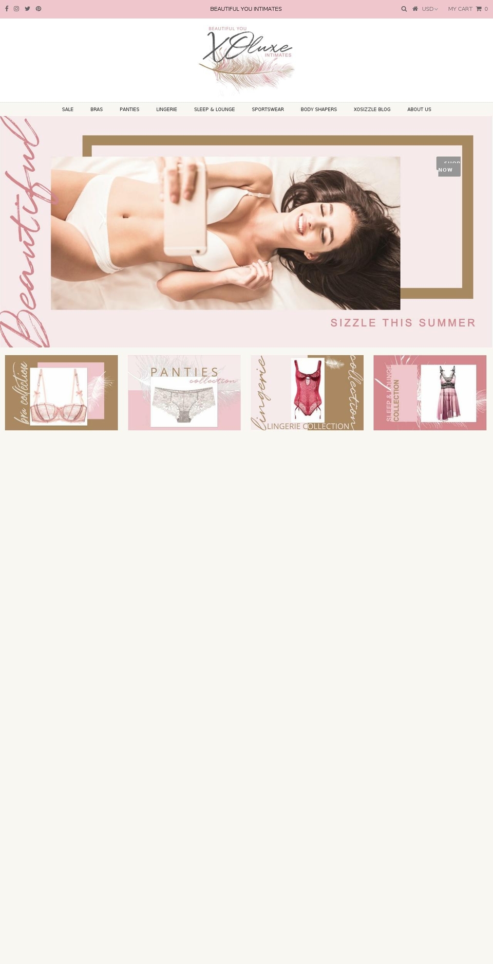 xoluxe.com shopify website screenshot